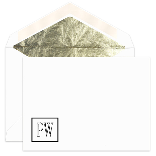 Remington Initials Foldover Note Cards